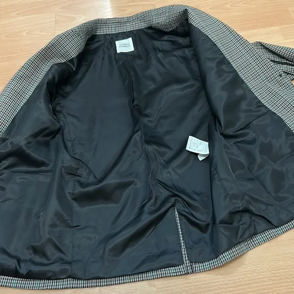 STUDIO TOMBOY HOUNDSTOOTH BLAZER - Picture 8 of 10